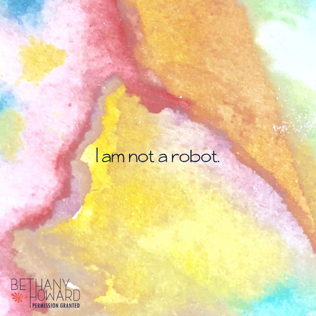 I am not a robot.